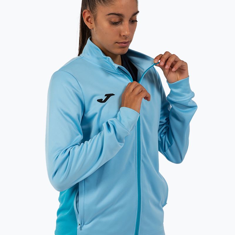 Кофта для бігу жіноча Joma Winner II Full Zip sky blue 3