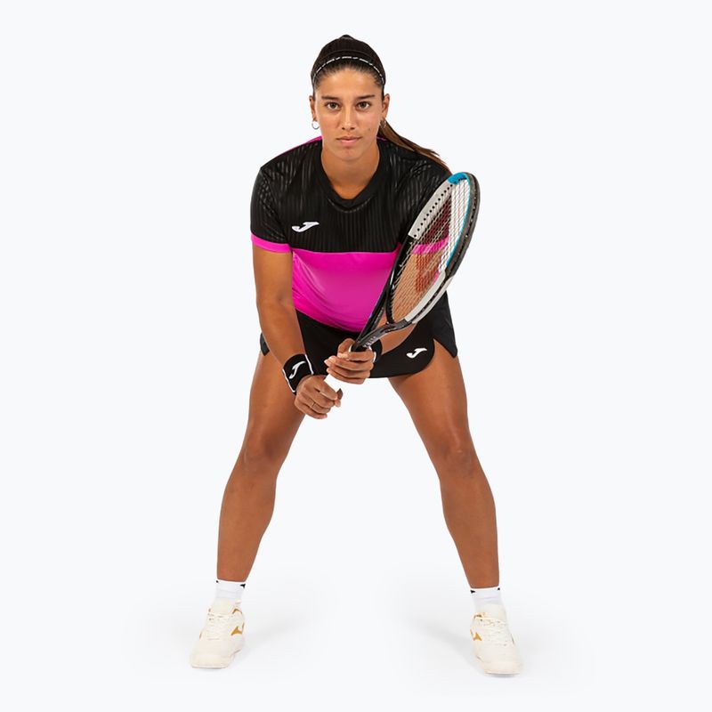 Футболка Joma Montreal SS fluor pink/black 3