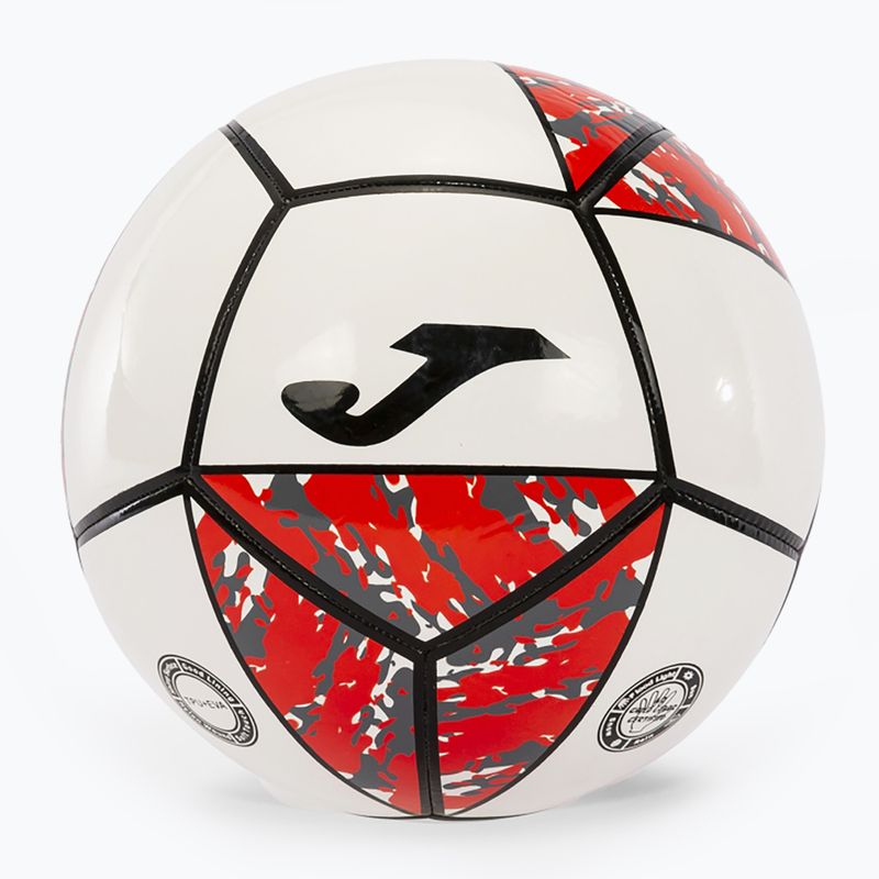 М'яч футбольний Joma Challenge II white/red розмір 4 2