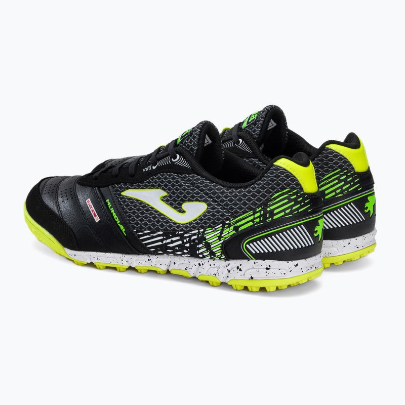 Футбольні бутси чоловічі Joma Mundial TF чорні MUNW2201TF 4