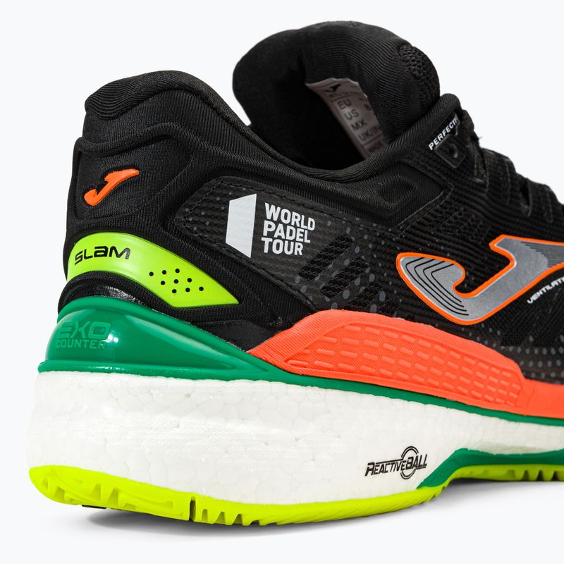 Кросівки для тенісу чоловічі Joma T.Slam 2201 чорно-помаранчеві TSLAMW2201P 8