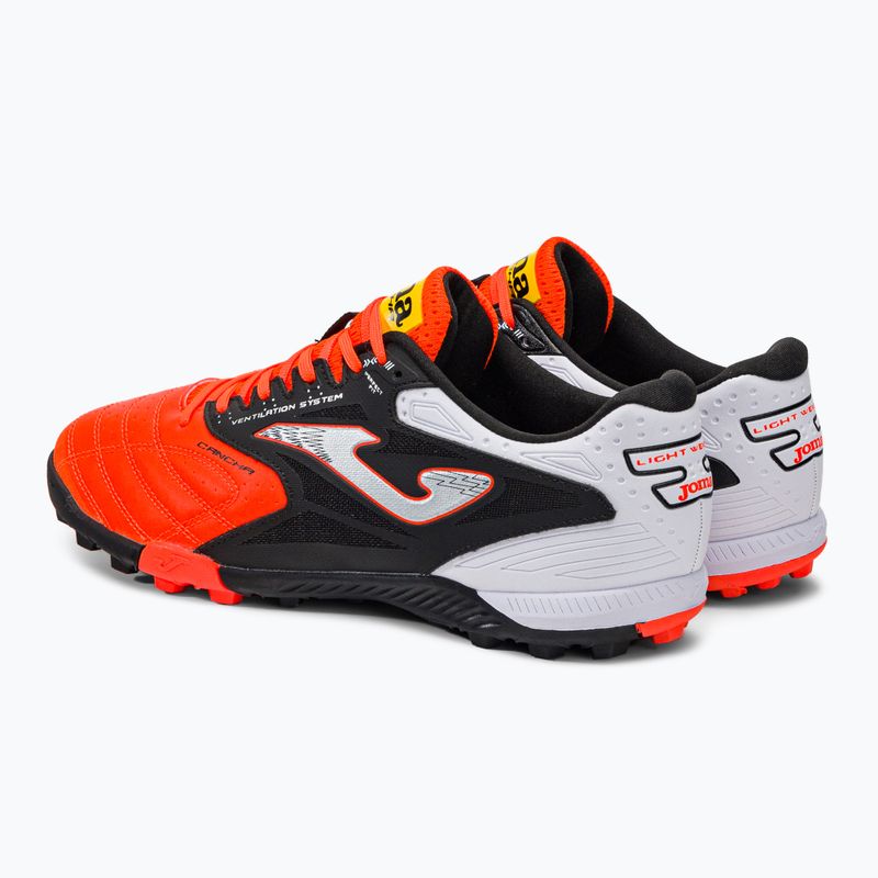 Футбольні бутси чоловічі Joma Cancha 2308 чорно-помаранчеві CANS2308TF 3