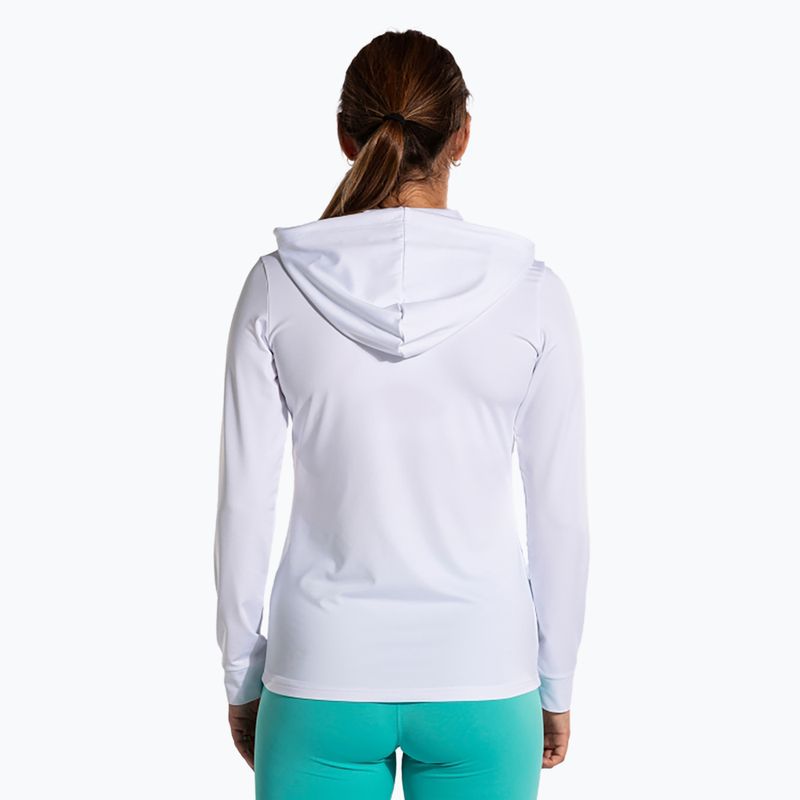 Кофта тенісна жіноча Joma Sculpture II Zip-Up Hoodie white 3