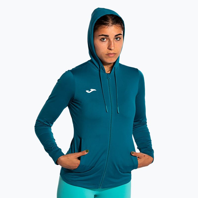 Кофта тенісна жіноча Joma Sculpture II Zip-Up Hoodie green 6