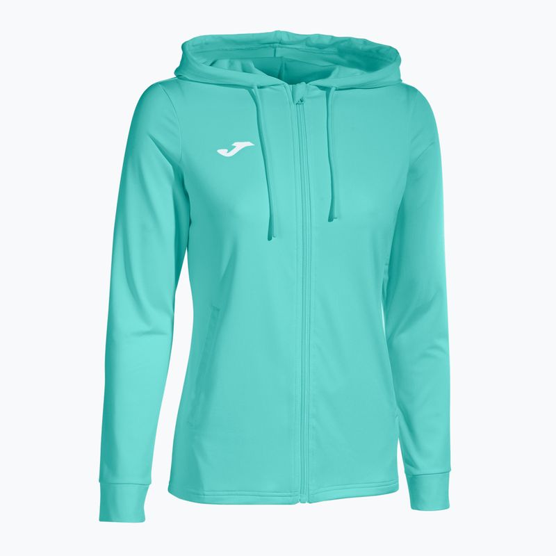 Кофта тенісна жіноча Joma Sculpture II Zip-Up Hoodie turquoise