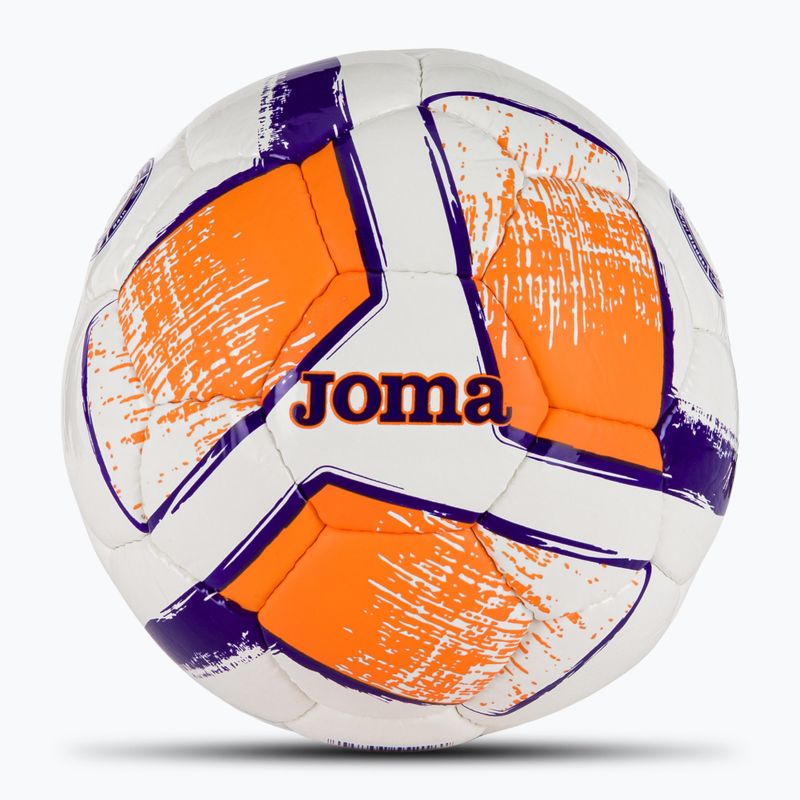 М'яч для футболу Joma Dali II white/fluor orange/purple розмір 3