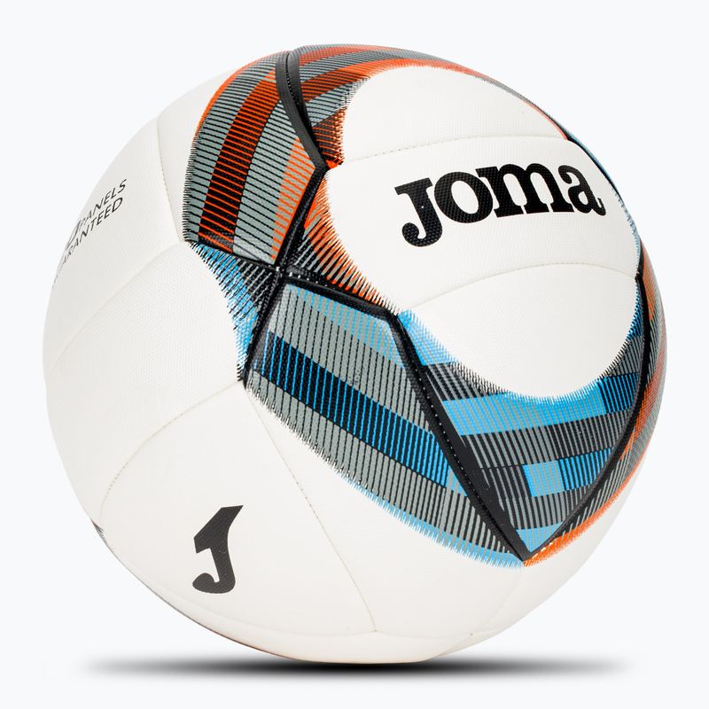 М'яч для футболу Joma Dynamic III white/black/blue/orange розмір 5 2