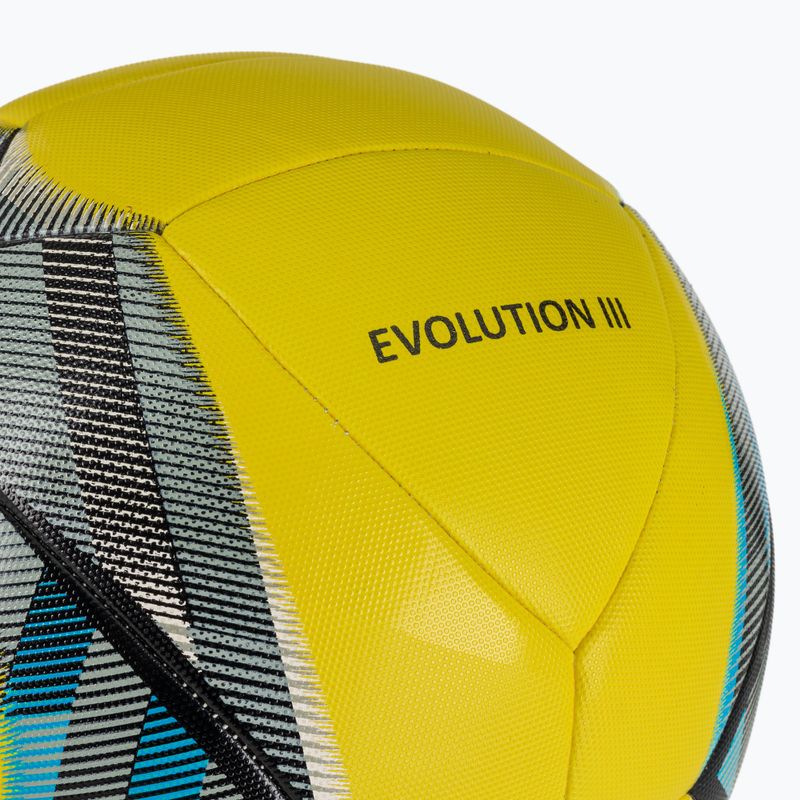 М'яч для футболу Joma Evolution III yellow/black/blue розмір 5 4