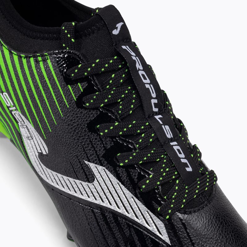 Футбольні бутси чоловічі Joma Propulsion Cup FG black/green fluor 8