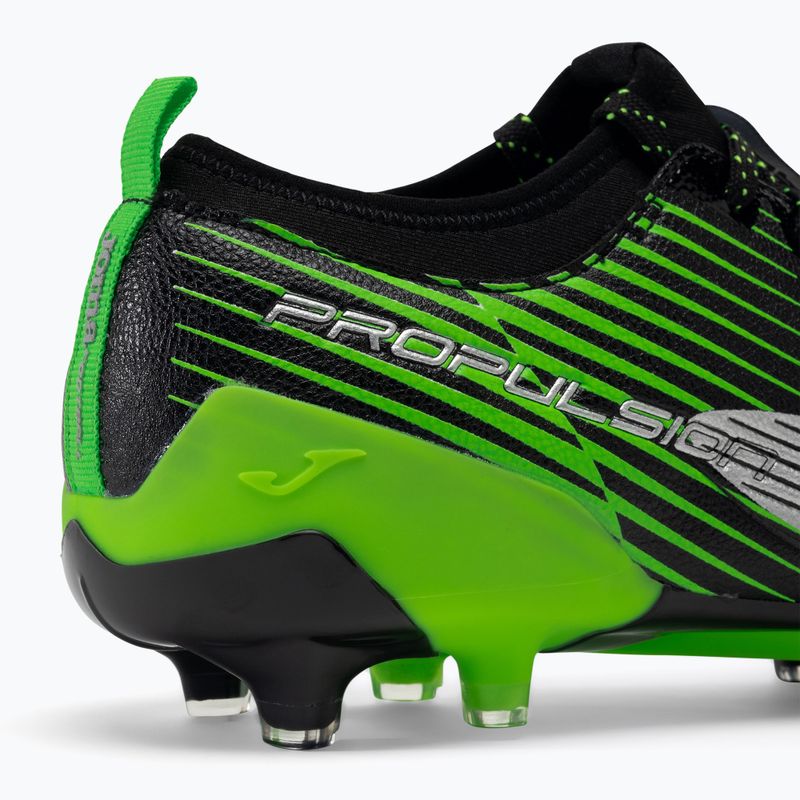 Футбольні бутси чоловічі Joma Propulsion Cup FG black/green fluor 9