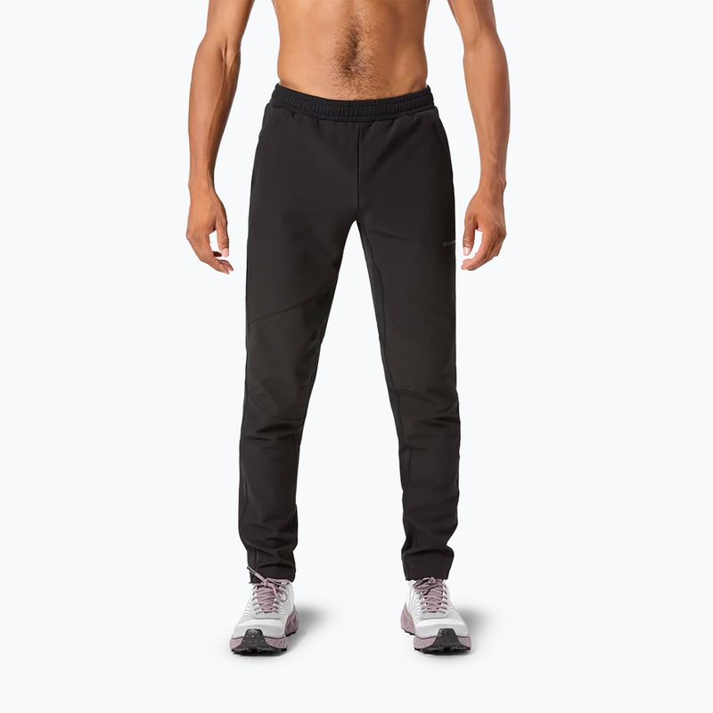 Штани для бігу чоловічі NNormal Active Warm svart/black