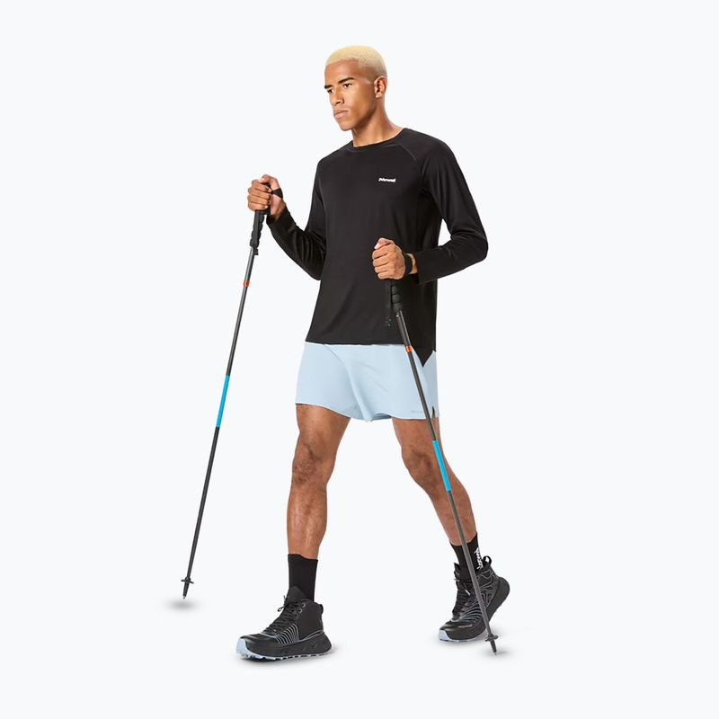 Лонгслів для бігу чоловічий NNormal Merino black 2