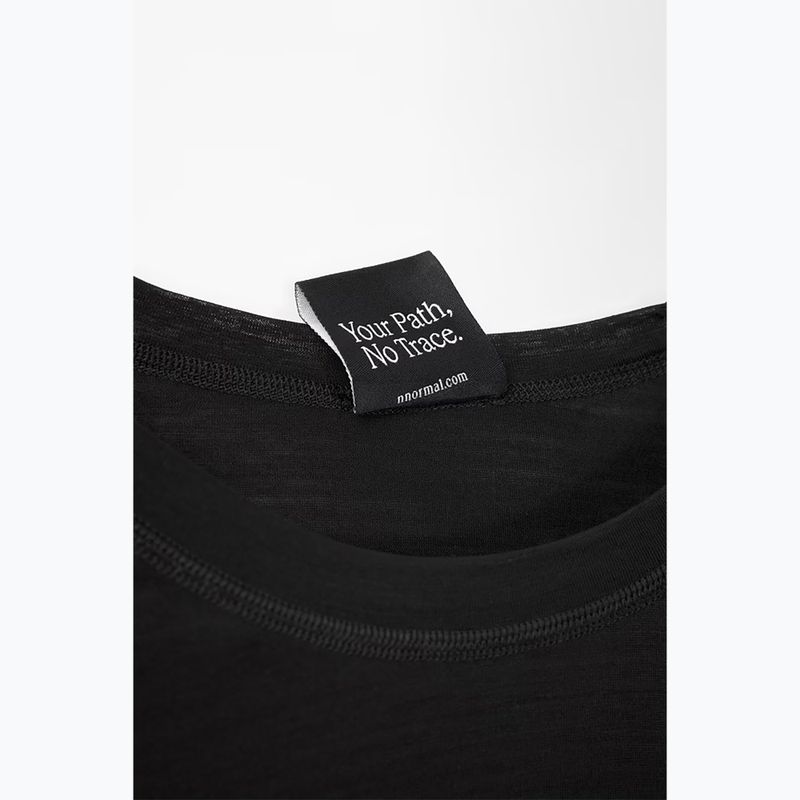 Лонгслів для бігу жіночий NNormal Merino black 6