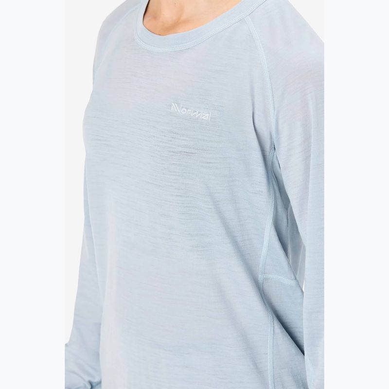 Лонгслів для бігу жіночий NNormal Merino blue 4