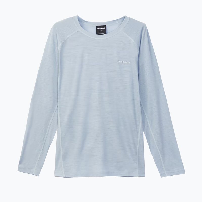 Лонгслів для бігу жіночий NNormal Merino blue 5