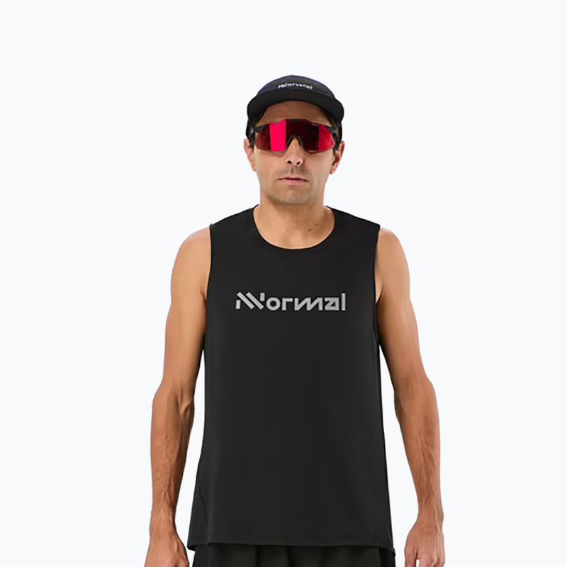 Чоловіча футболка для бігу NNormal Race Tank чорна