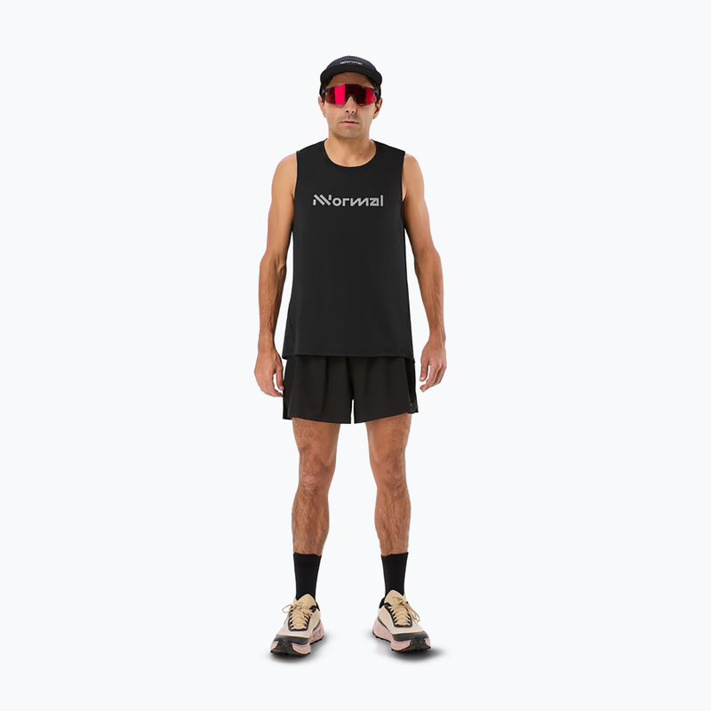 Чоловіча футболка для бігу NNormal Race Tank чорна 2