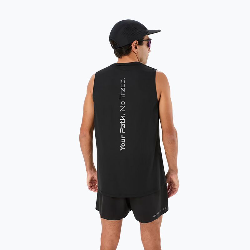 Чоловіча футболка для бігу NNormal Race Tank чорна 3