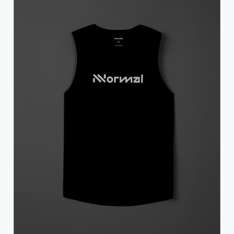 Чоловіча футболка для бігу NNormal Race Tank чорна 6