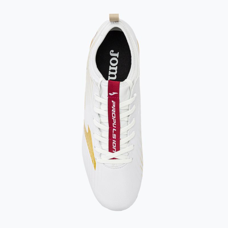 Бутси футбольні чоловічі Joma Propulsion Cup FG white/gold 5