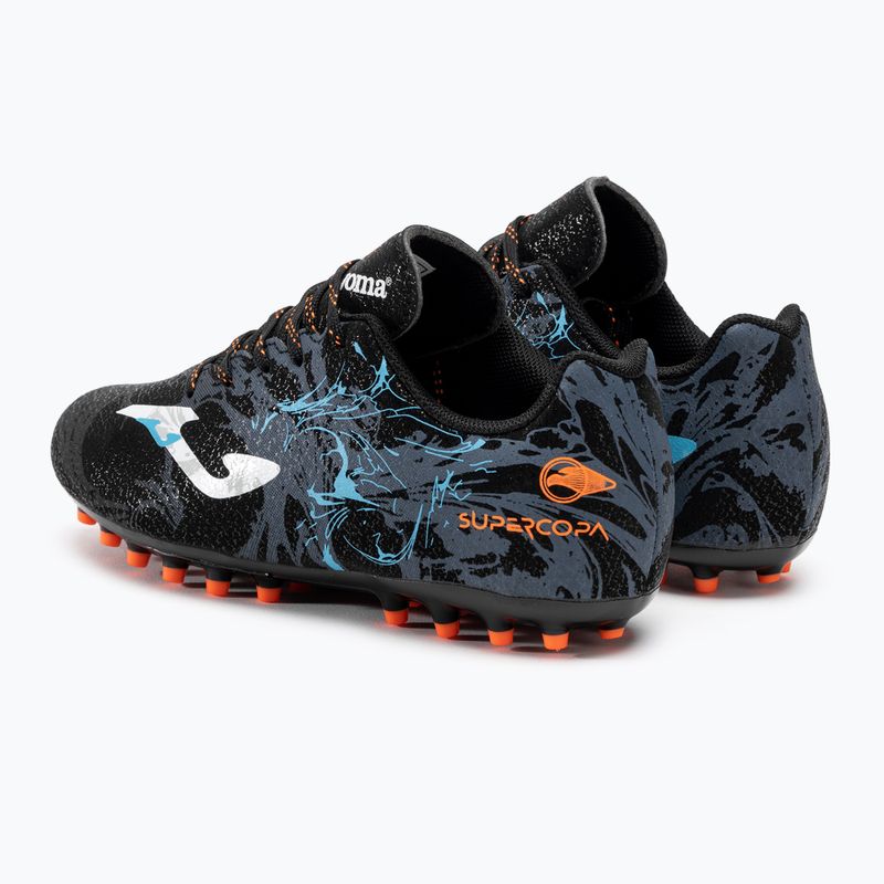 Бутси футбольні дитячі Joma Super Copa Jr AG black/turquoise 3