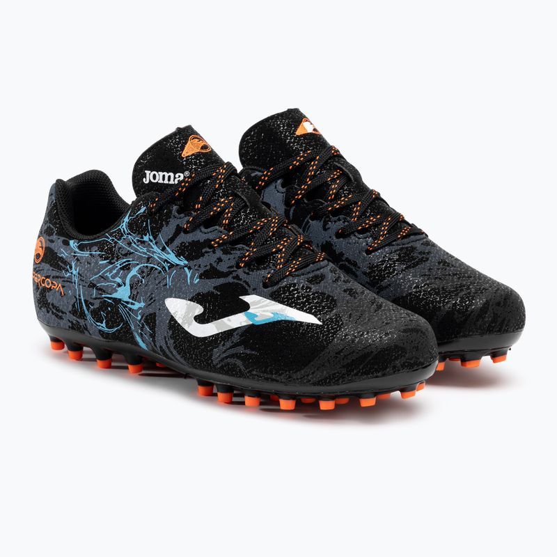 Бутси футбольні дитячі Joma Super Copa Jr AG black/turquoise 4