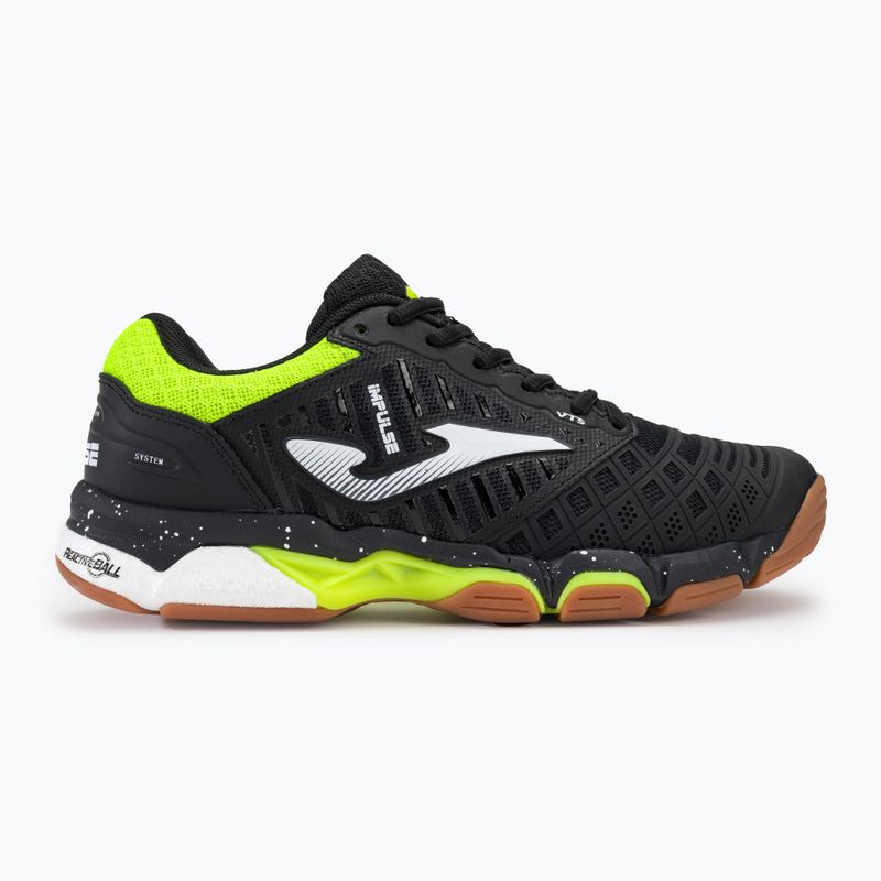 Кросівки волейбольні чоловічі Joma V.Impulse black/lemon fluor 2