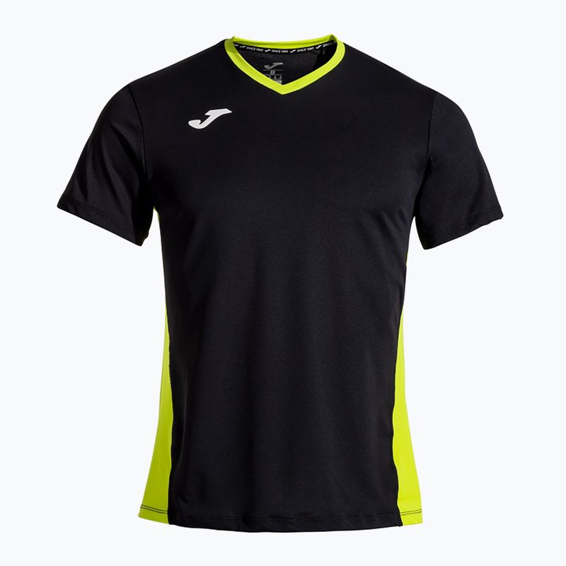 Футболка тенісна чоловіча Joma Court black/green