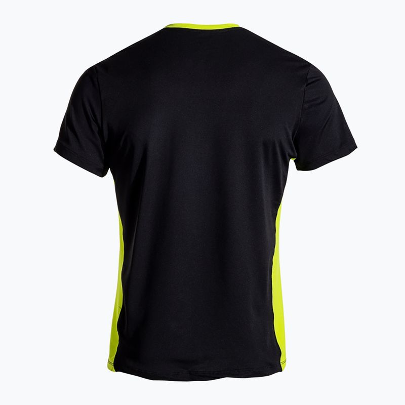 Футболка тенісна чоловіча Joma Court black/green 3