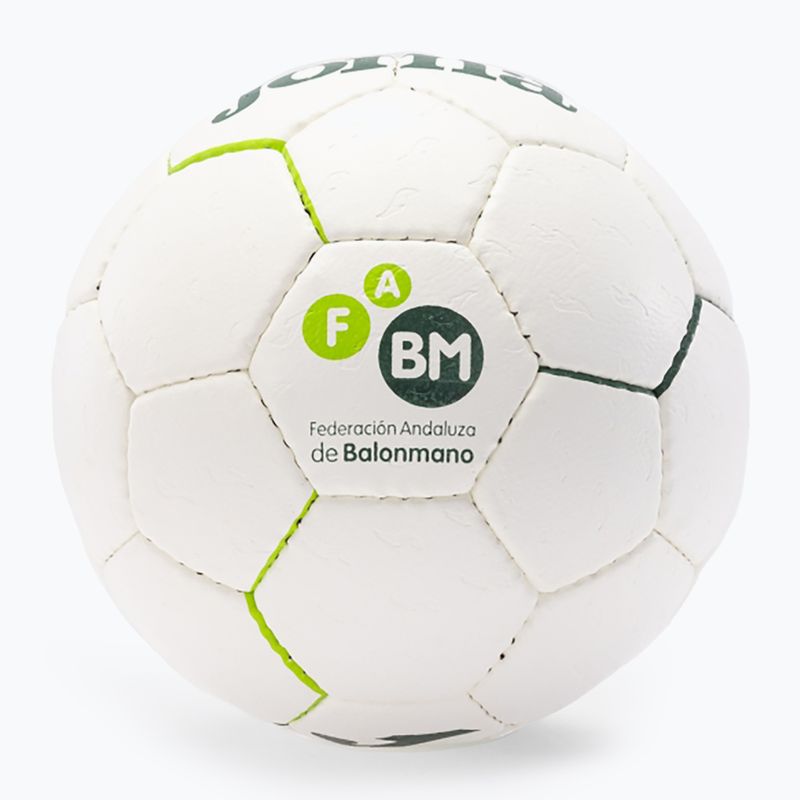 М'яч гандбольний Joma Fed Balonmano Andaluza white/green розмір 0 3