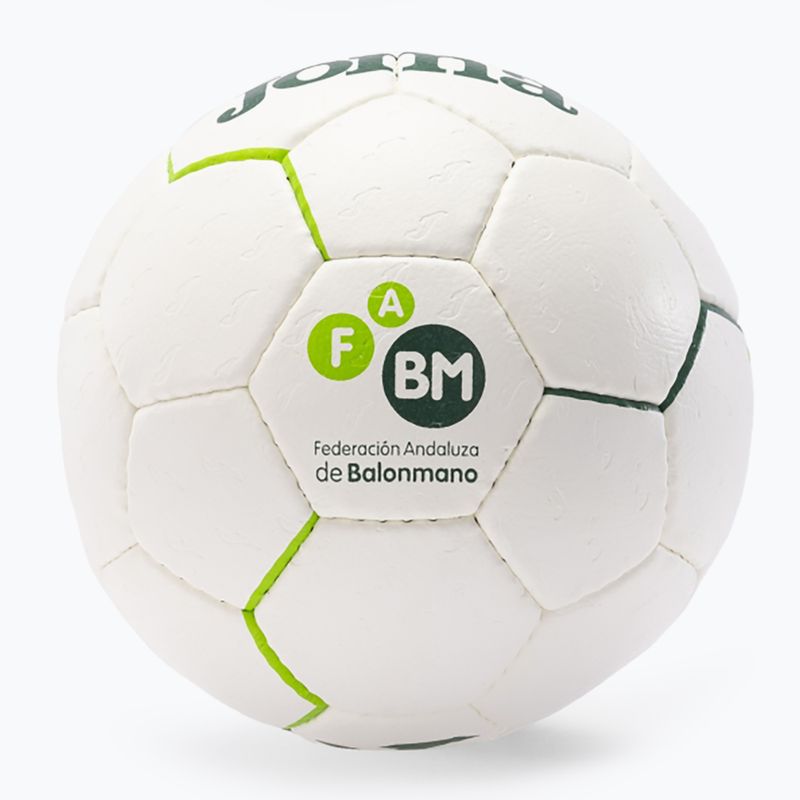М'яч гандбольний Joma Fed Balonmano Andaluza white/green розмір 1 3