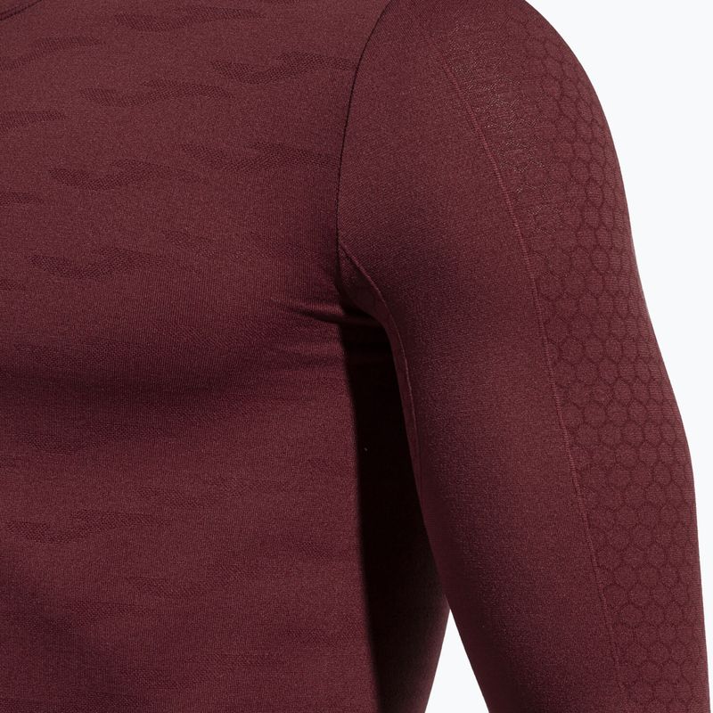 Чоловіча термоактивна кофта Joma Classic burgundy 4