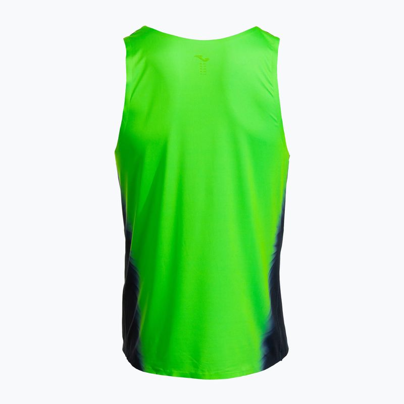 Футболка для бігу чоловіча Joma Elite XI fluor green/navy 2