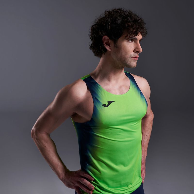 Футболка для бігу чоловіча Joma Elite XI fluor green/navy 7