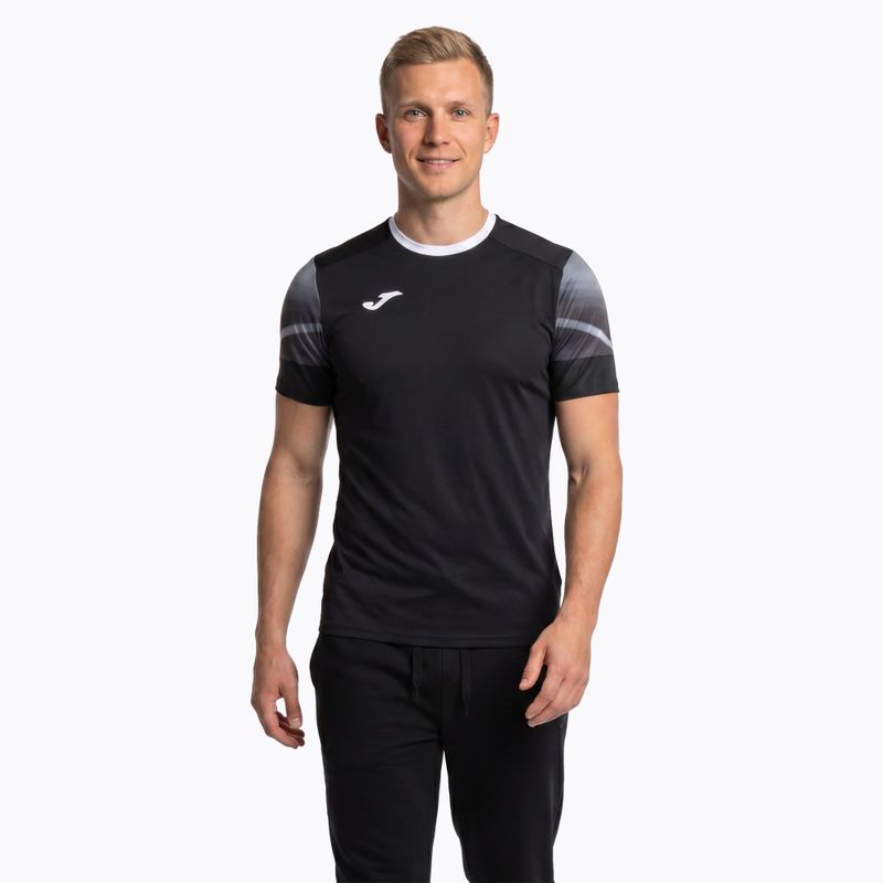 Футболка для бігу чоловіча Joma Elite XI black/anthracite 2