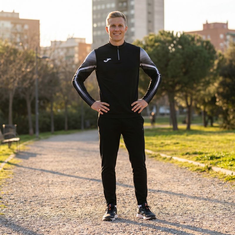 Кофта для бігу чоловіча Joma Elite XI black/anthracite 8
