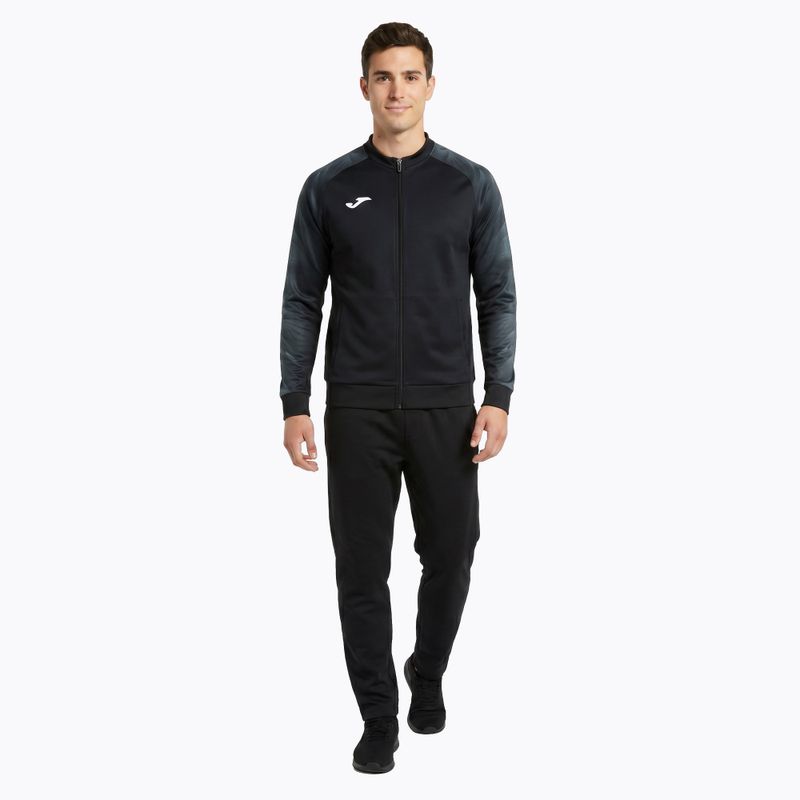 Кофта для бігу чоловіча Joma Elite XI Full Zip black/anthracite 2