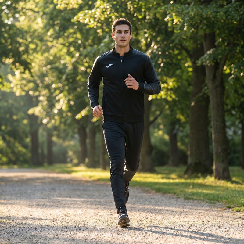Кофта для бігу чоловіча Joma Elite XI Full Zip black/anthracite 9