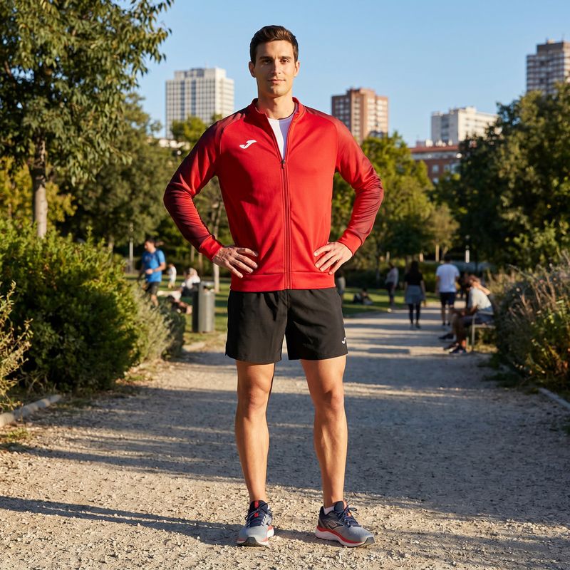 Кофта для бігу чоловіча Joma Elite XI Full Zip red 9