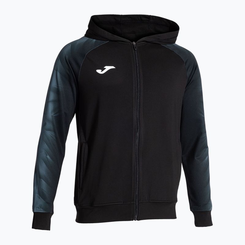 Кофта для бігу чоловіча Joma Elite XI Hoodie black/anthracite 2