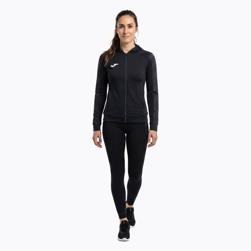 Кофта для бігу жіноча Joma Elite XI Hoodie black/anthracite 2