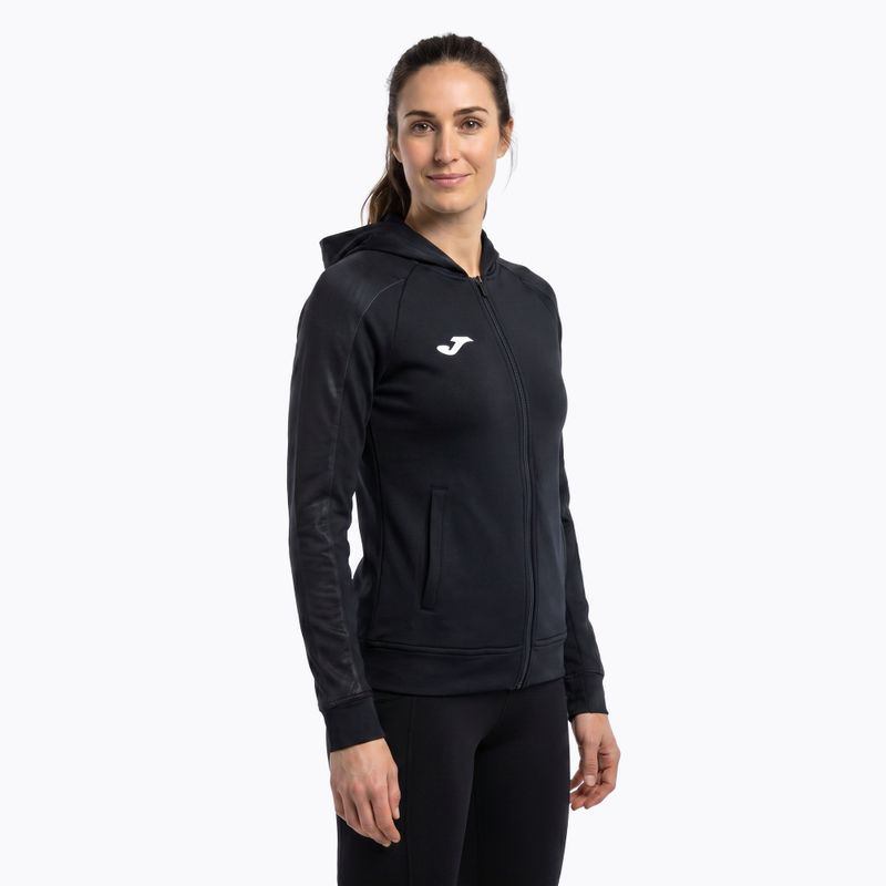 Кофта для бігу жіноча Joma Elite XI Hoodie black/anthracite 4