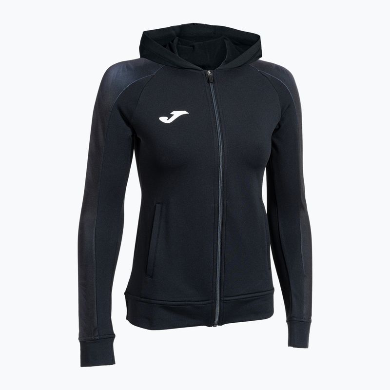Кофта для бігу жіноча Joma Elite XI Hoodie black/anthracite 3