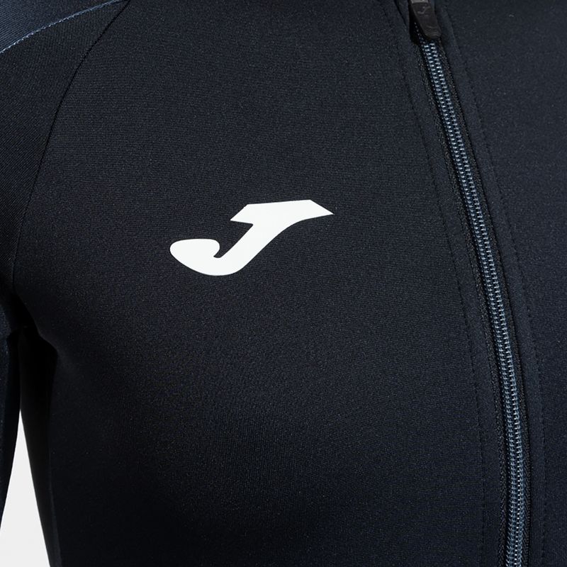 Кофта для бігу жіноча Joma Elite XI Hoodie black/anthracite 4