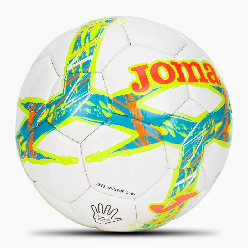 М'яч футбольний Joma Dali III flour turquoise / flour coral розмір 5 2