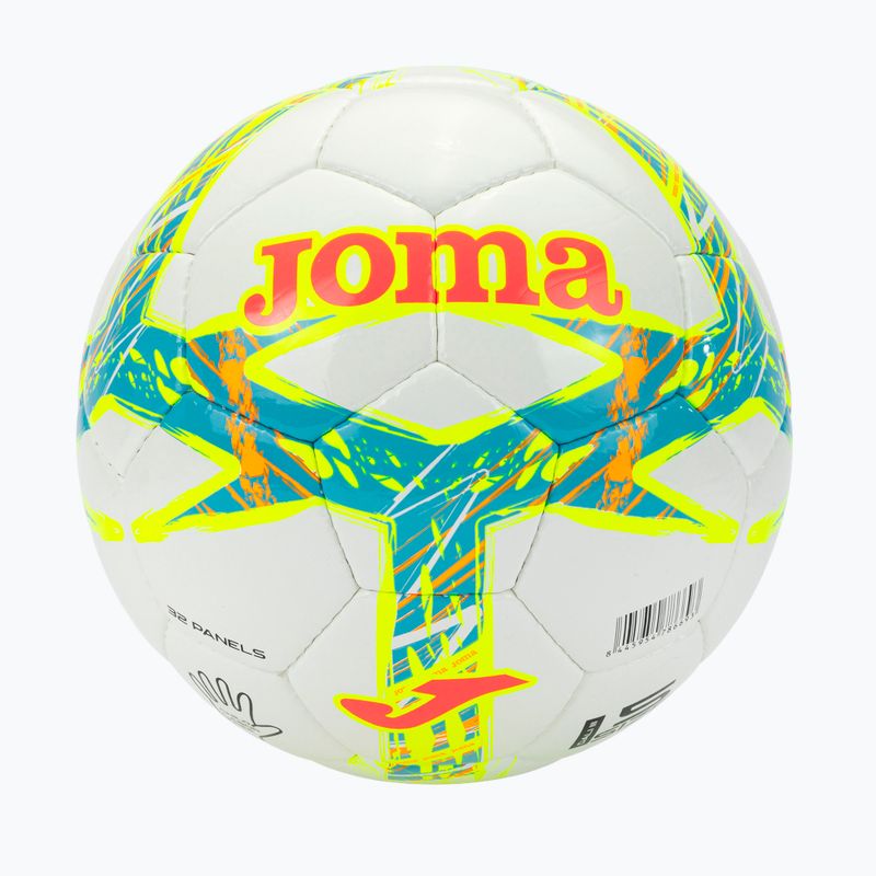 М'яч футбольний Joma Dali III flour turquoise / flour coral розмір 5