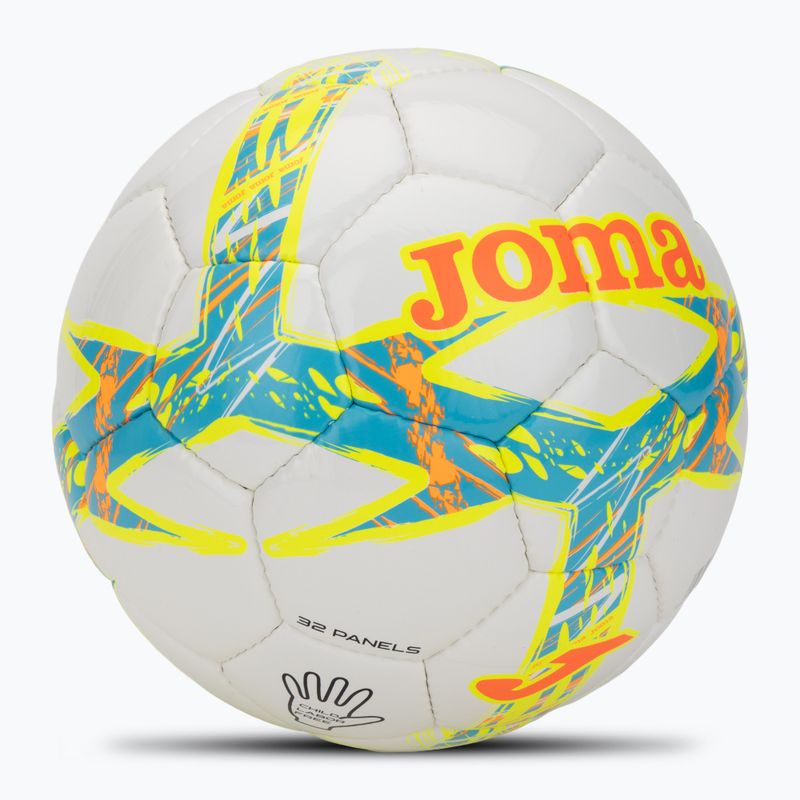 М'яч футбольний Joma Dali III flour turquoise/flour coral розмір 4 2