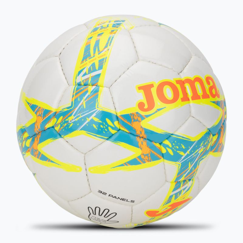 М'яч футбольний Joma Dali III flour turquoise/flour coral розмір 3 2