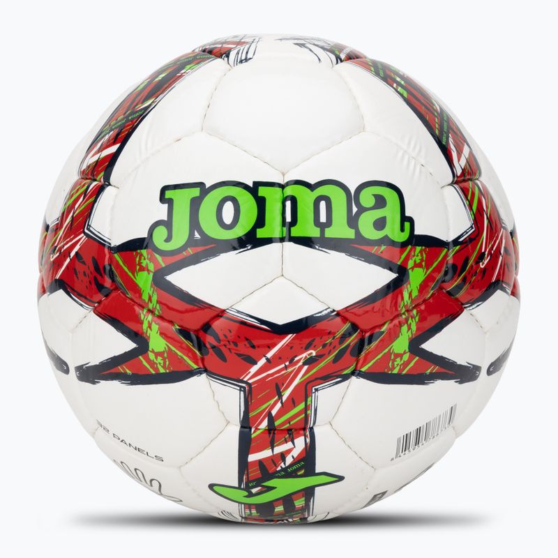 Футбольний м'яч Joma Dali III червоний/флор-зелений розмір 4