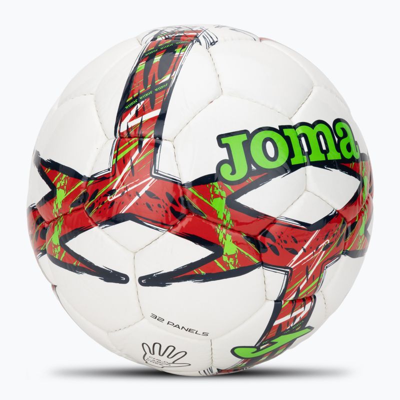 Футбольний м'яч Joma Dali III червоний/флор-зелений розмір 4 2